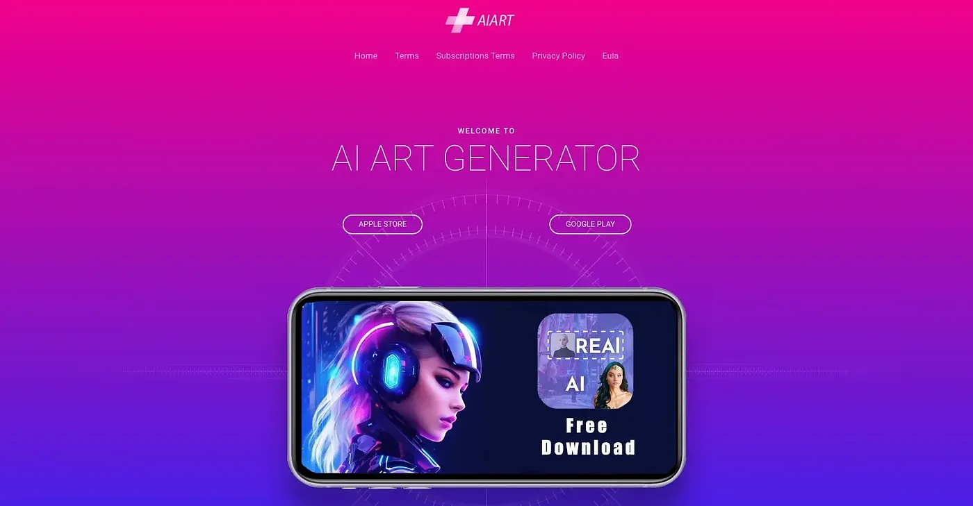 Screenshot of AI Art