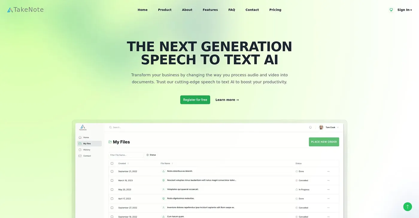Screenshot of Voice Pen