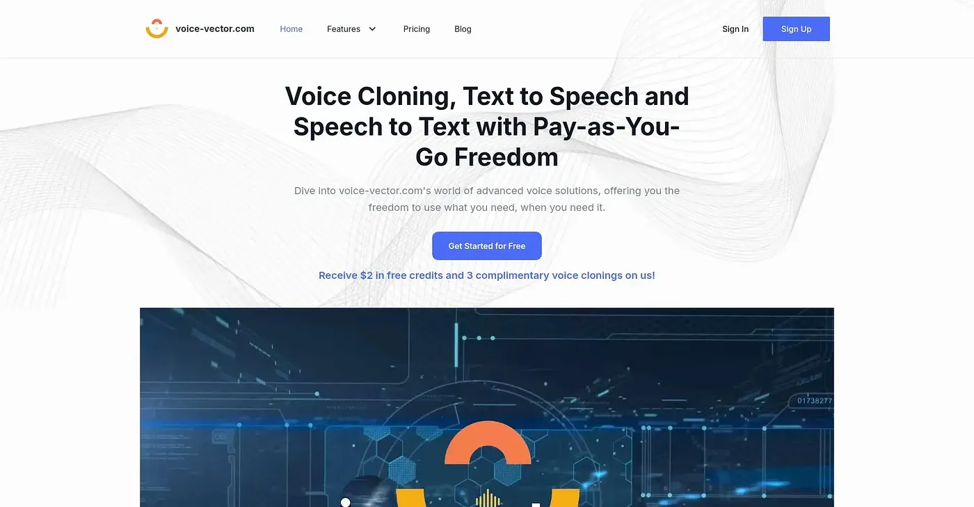 Screenshot of Voice Vector