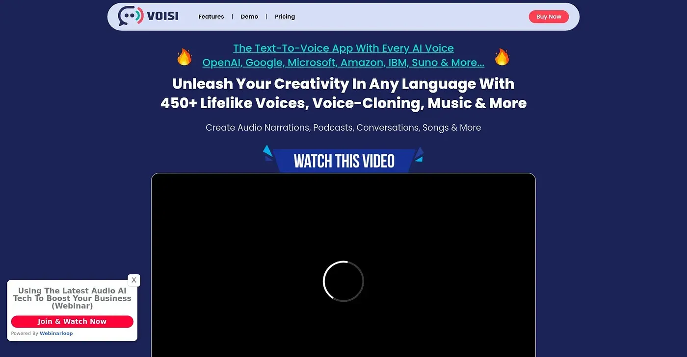 Screenshot of Voisi