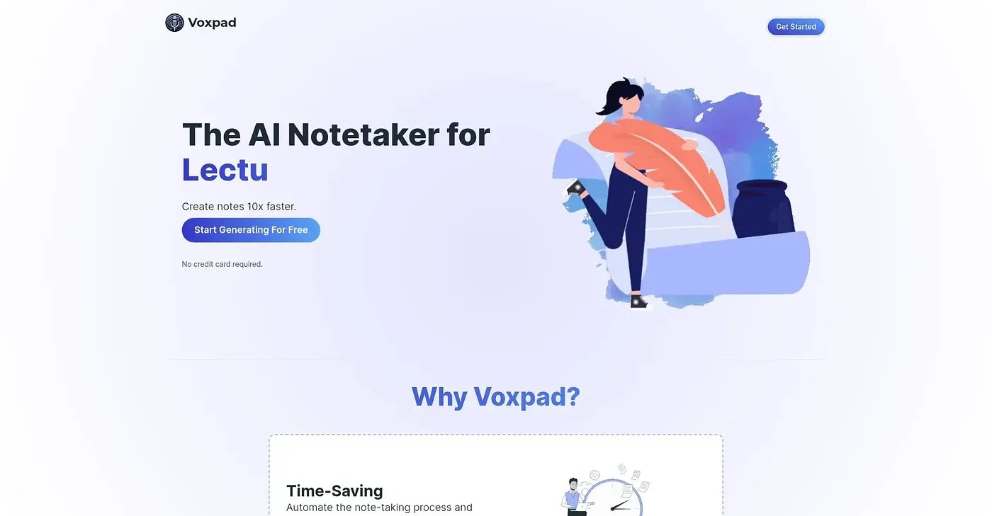 Screenshot of Vox Pad