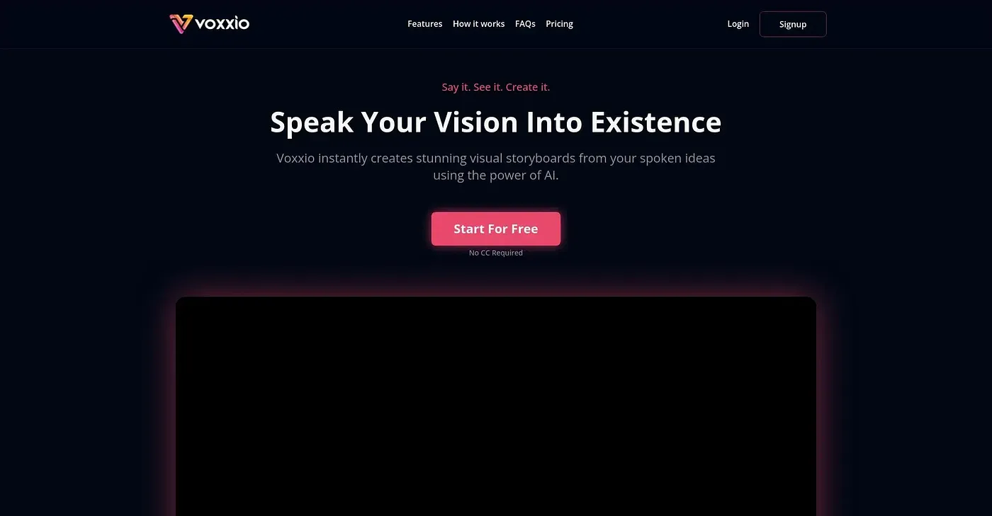 Screenshot of Voxxio