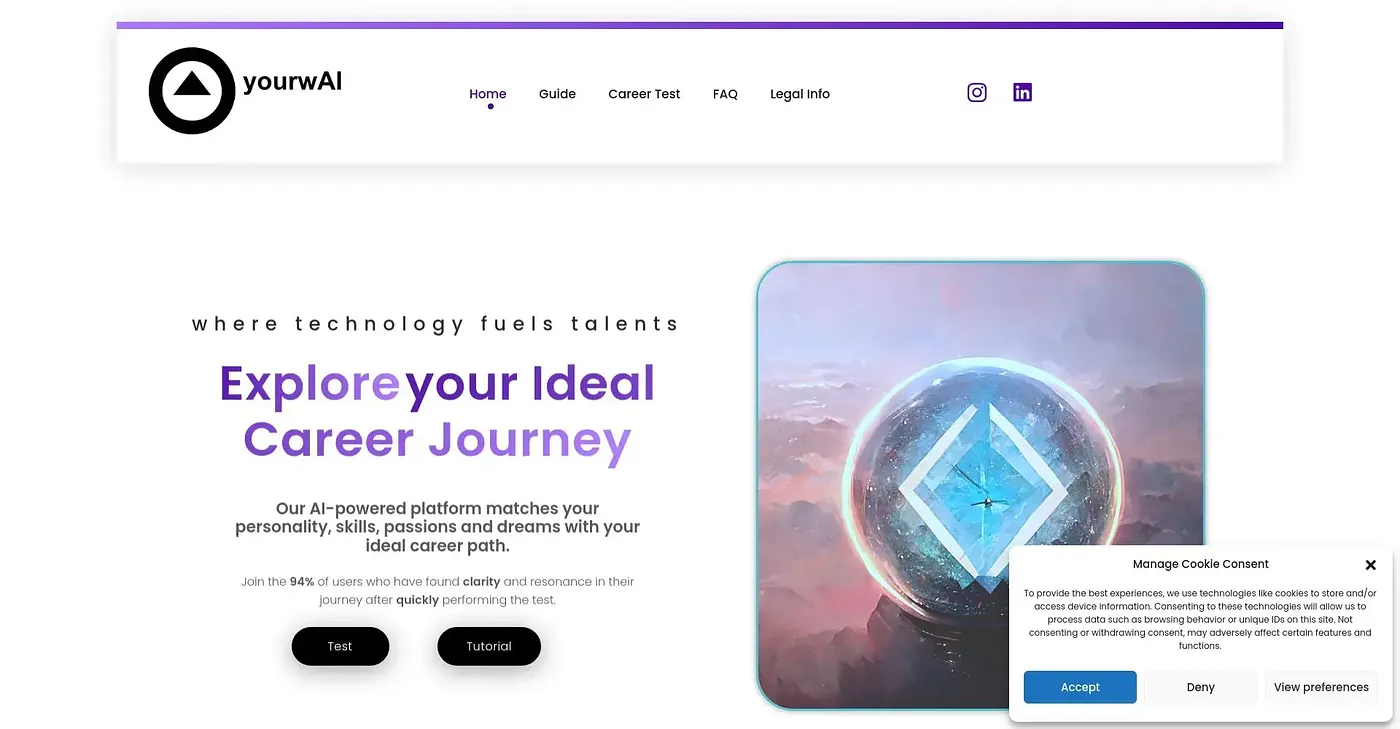 Screenshot of WAI