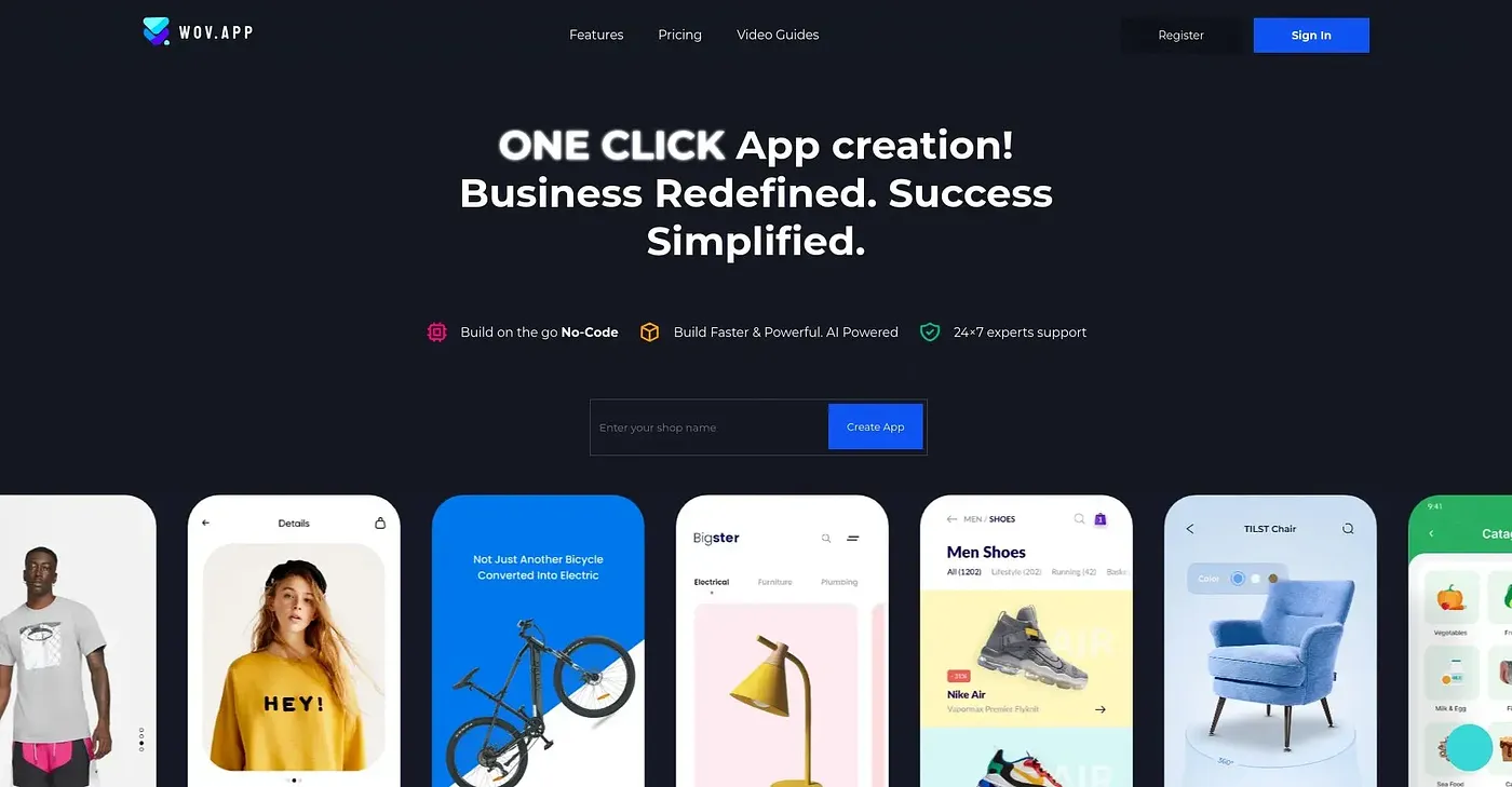 Screenshot of WOV