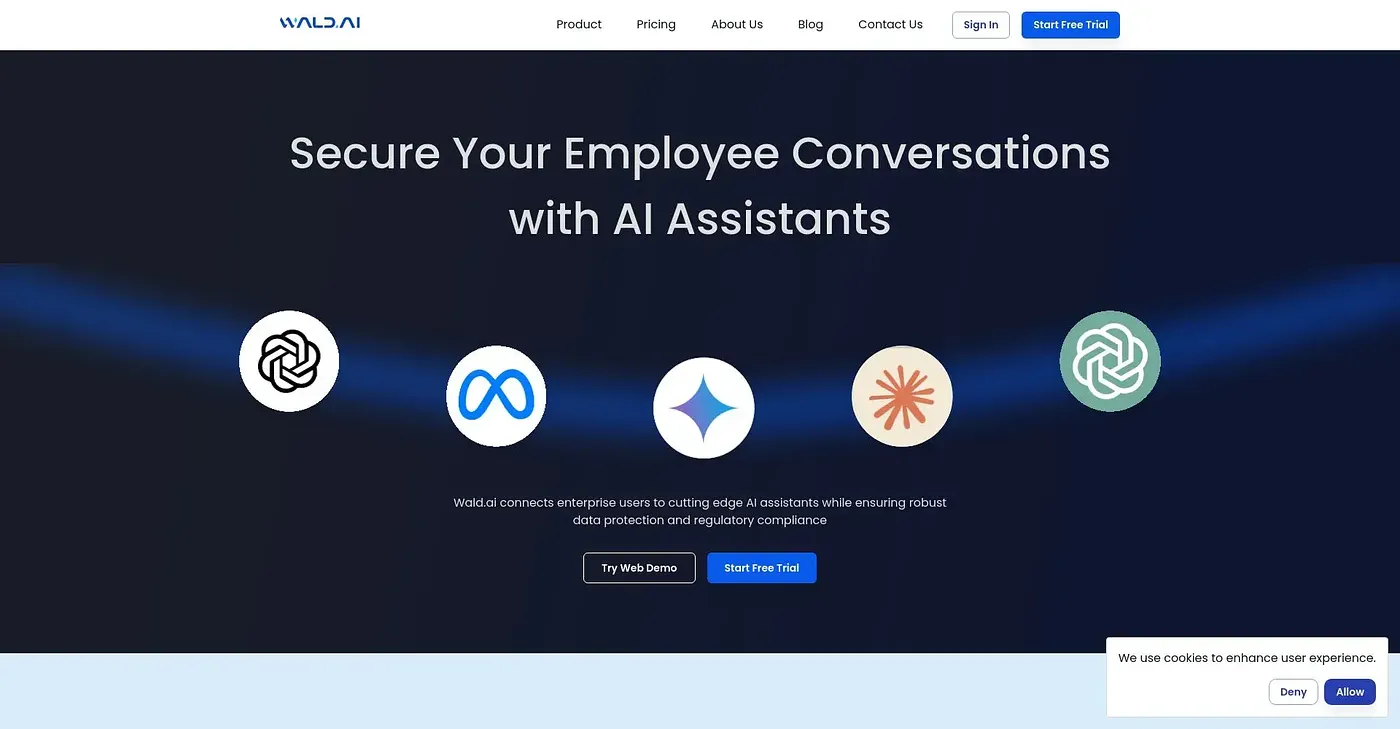 Screenshot of Wald AI