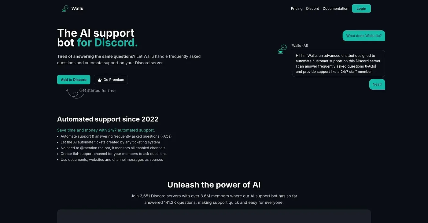 Screenshot of Wallubot