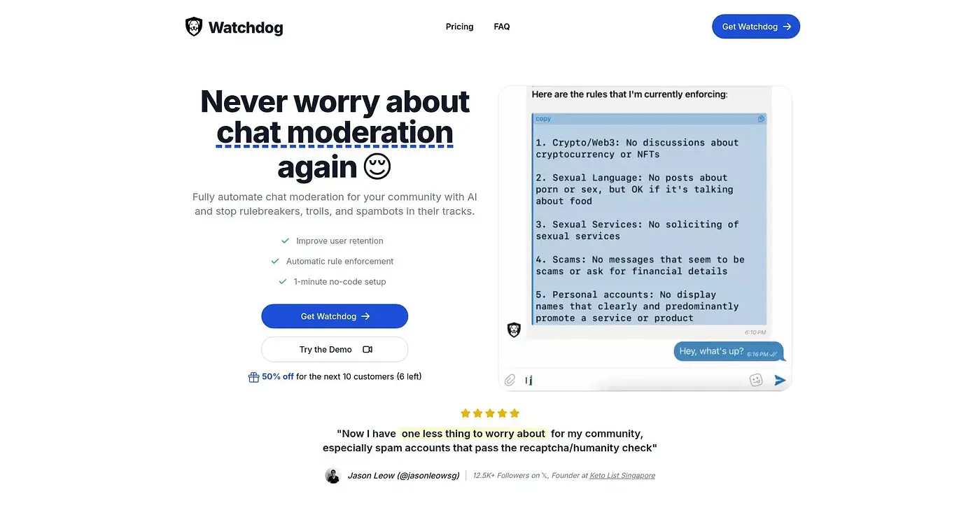 Screenshot of Watchdog