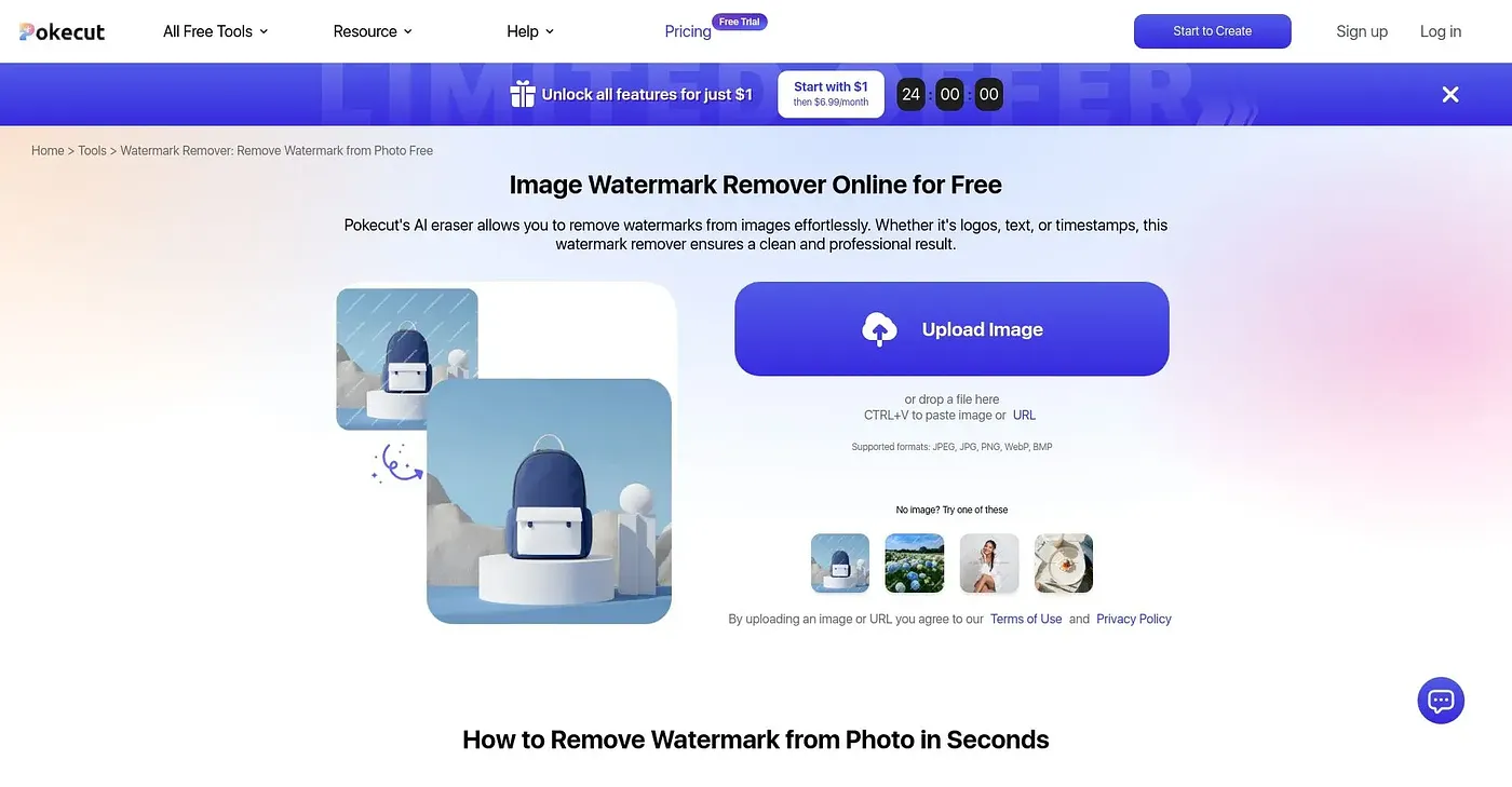 Screenshot of Watermark Remover