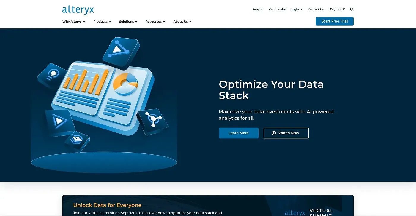 Screenshot of Alteryx