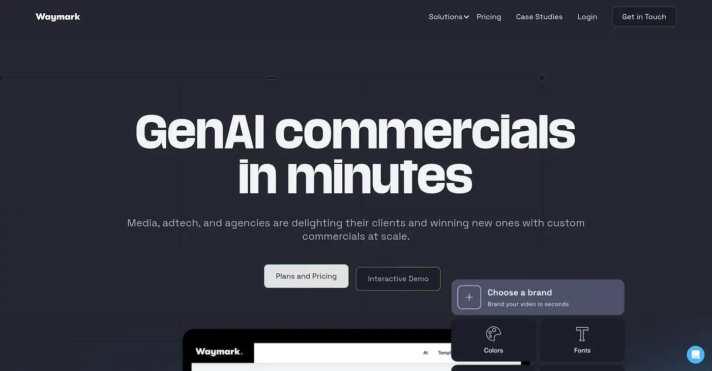 Screenshot of Waymark