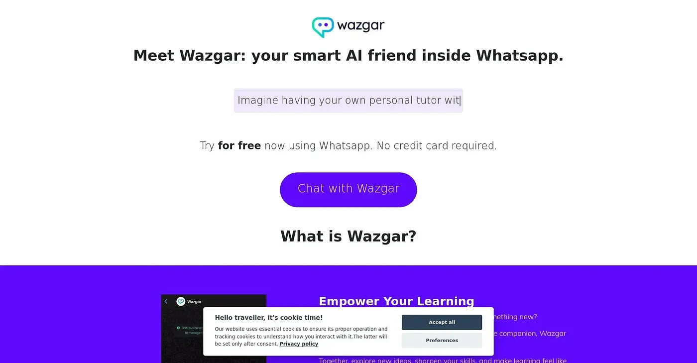 Screenshot of Wazgar