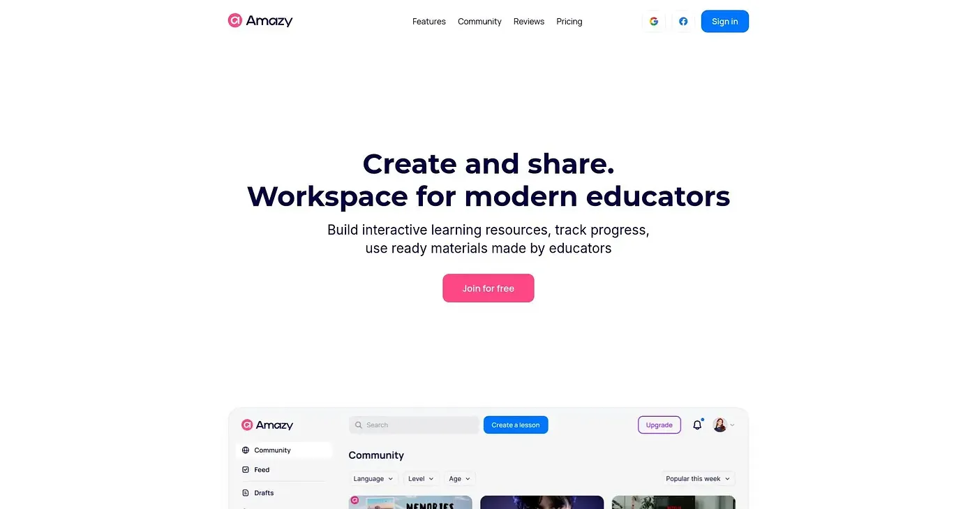 Screenshot of Amazy