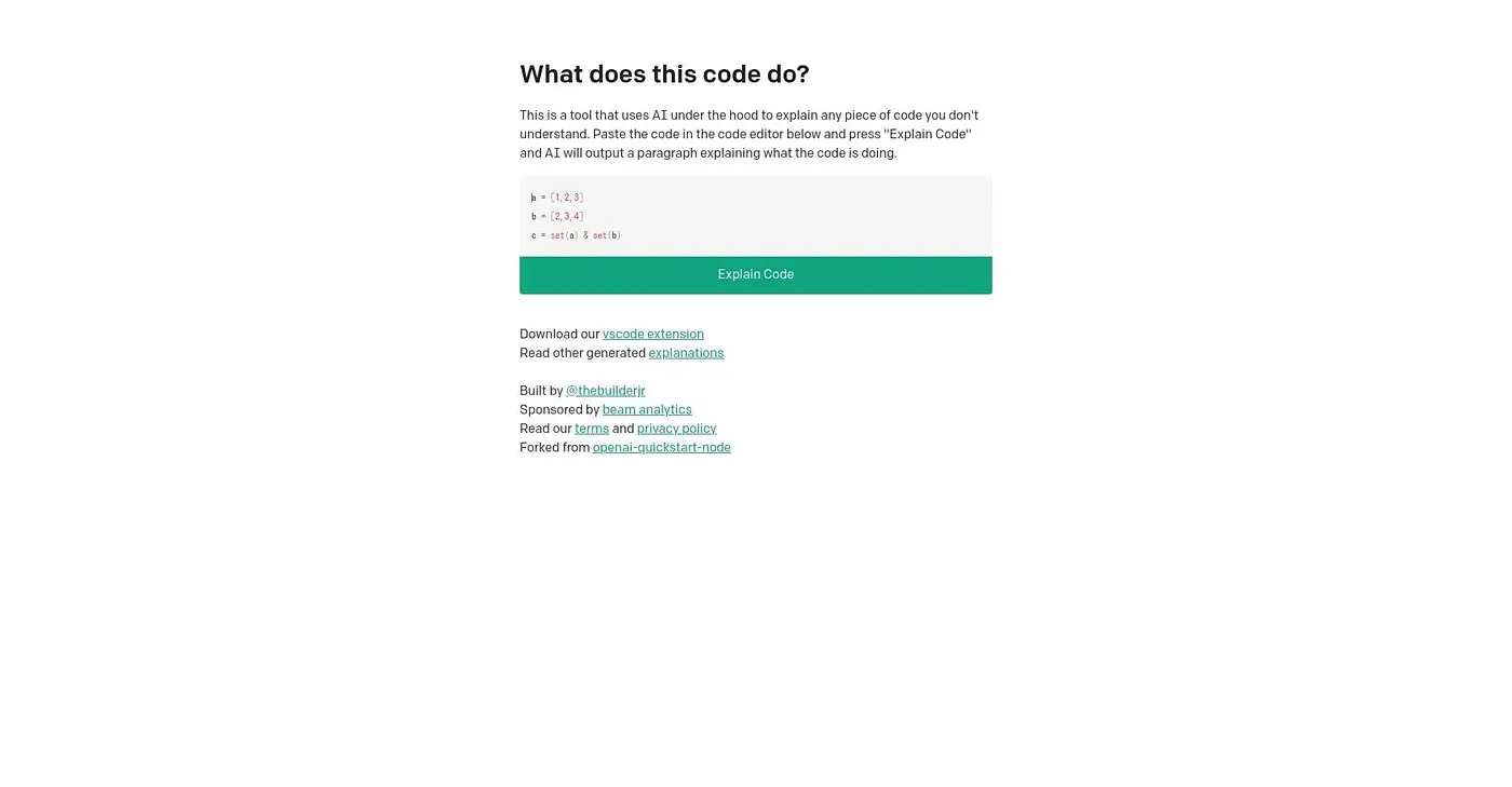 Screenshot of What Does This Code Do?