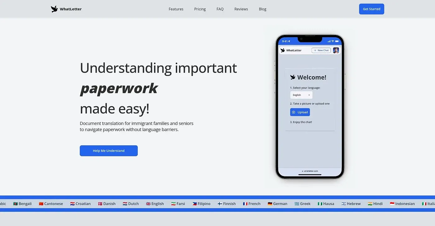 Screenshot of What Letter