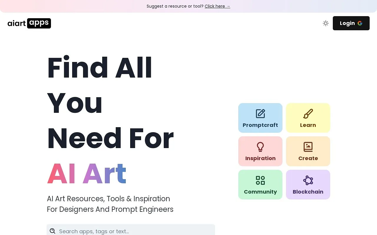 Screenshot of AI Art Apps