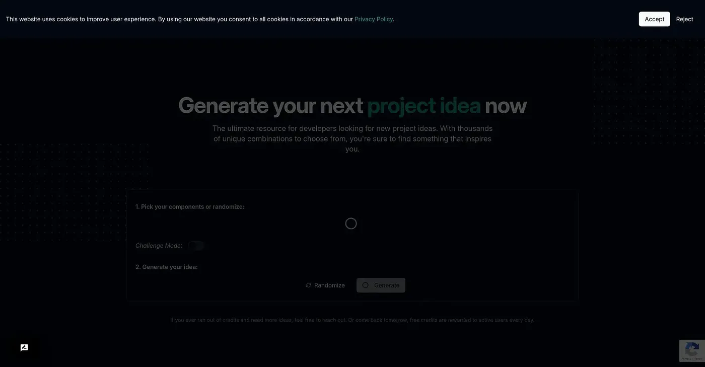 Screenshot of What Should I Build Next
