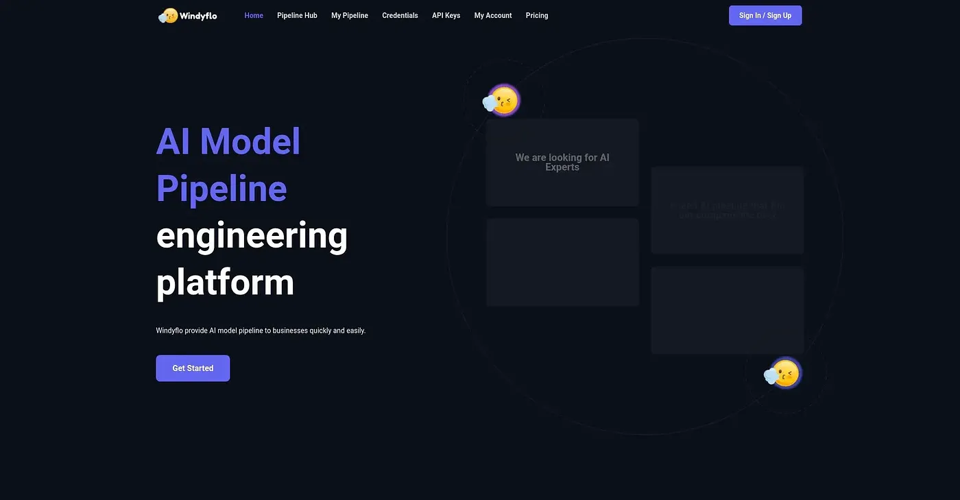 Screenshot of WindyFlo