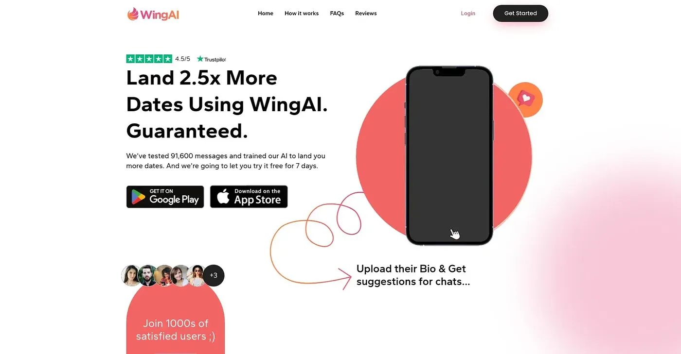 Screenshot of Wing AI