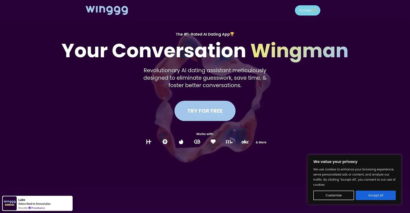 Screenshot of Winggg