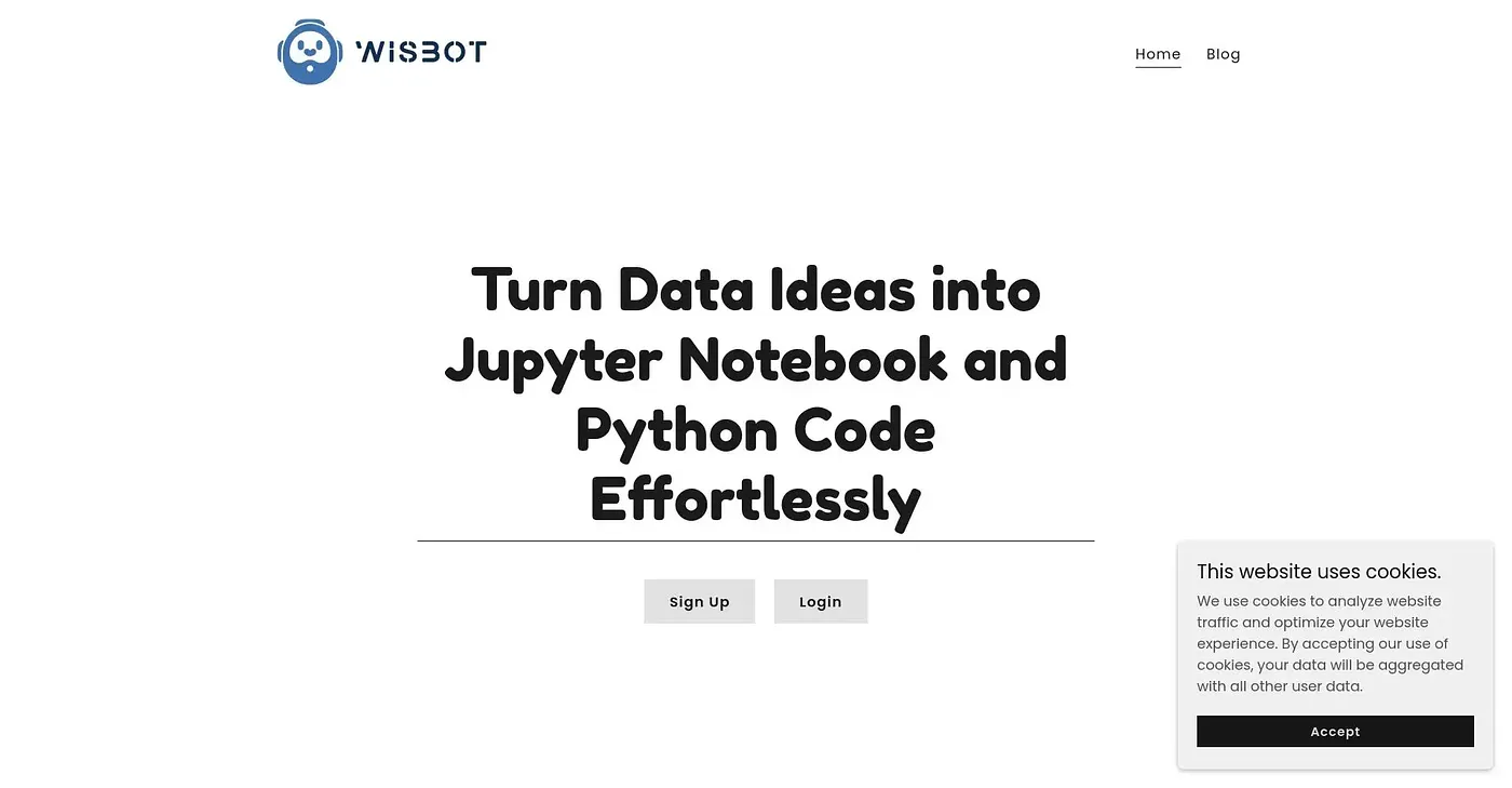 Screenshot of Wisbot AI