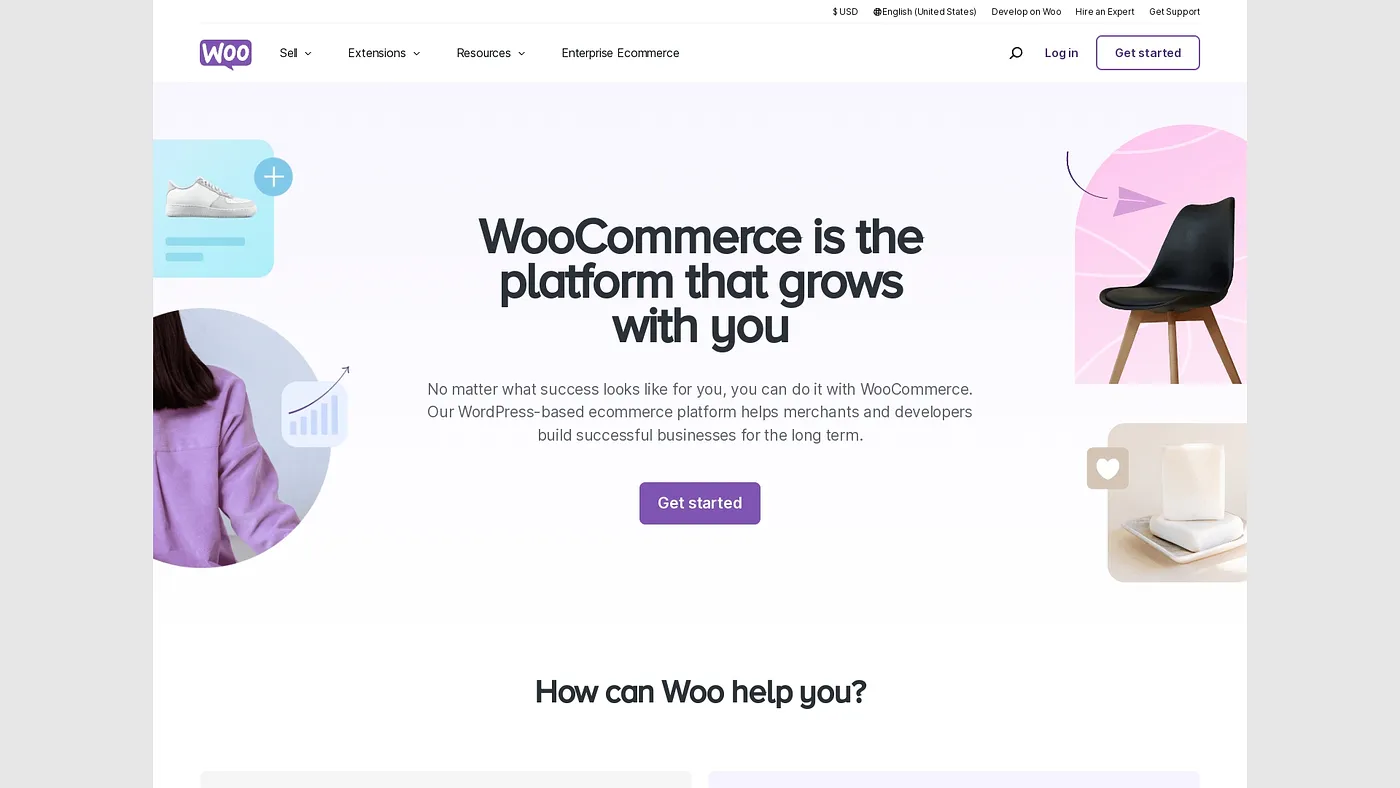 Screenshot of WooCommerce
