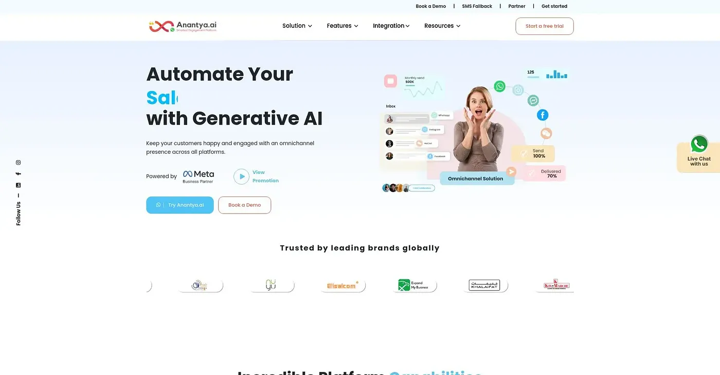 Screenshot of Anantya AI