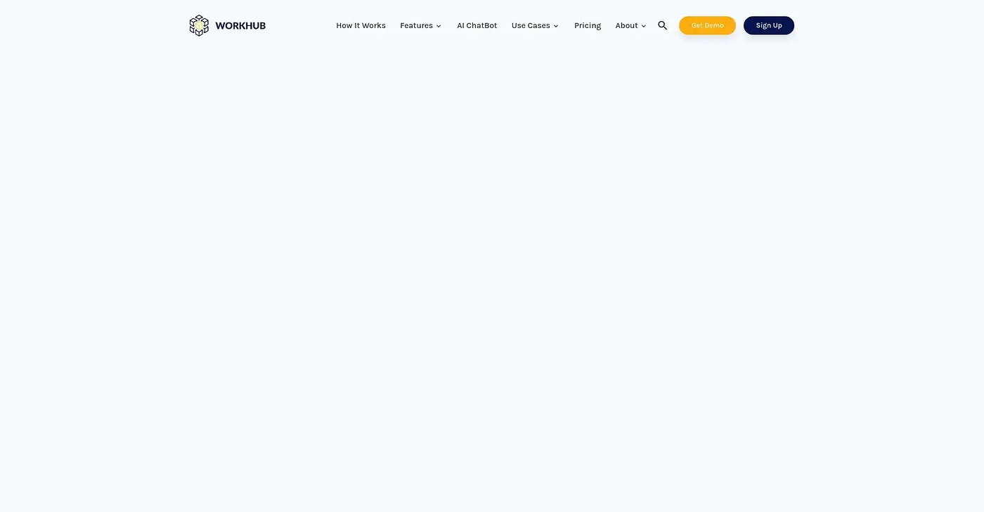 Screenshot of Work Hub AI