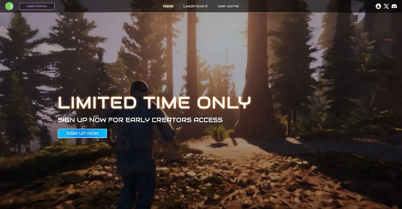 Screenshot of Worlds Beyond NFT