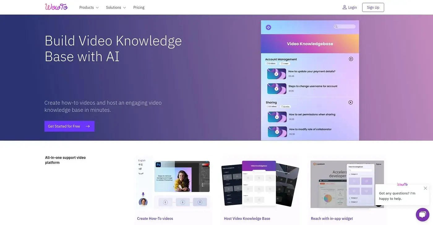 Screenshot of Wowto AI