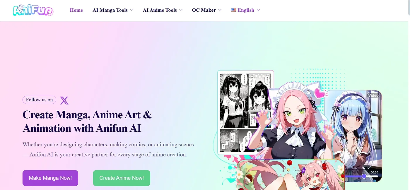 Screenshot of AniFun AI