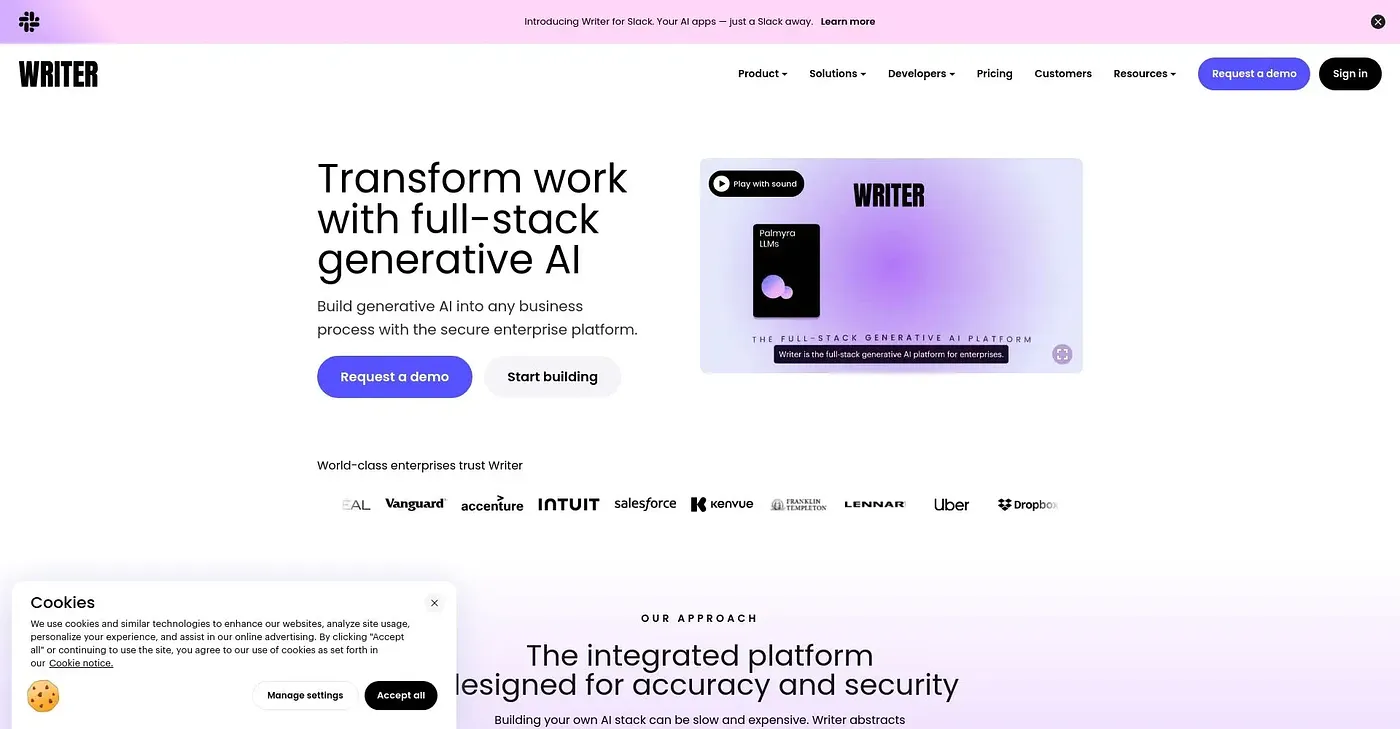 Screenshot of Writer