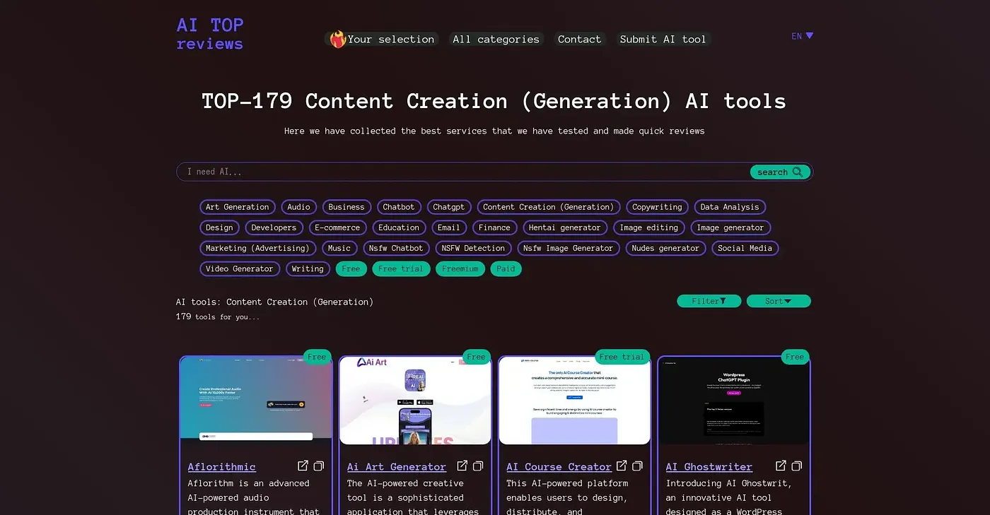 Screenshot of Writer Art
