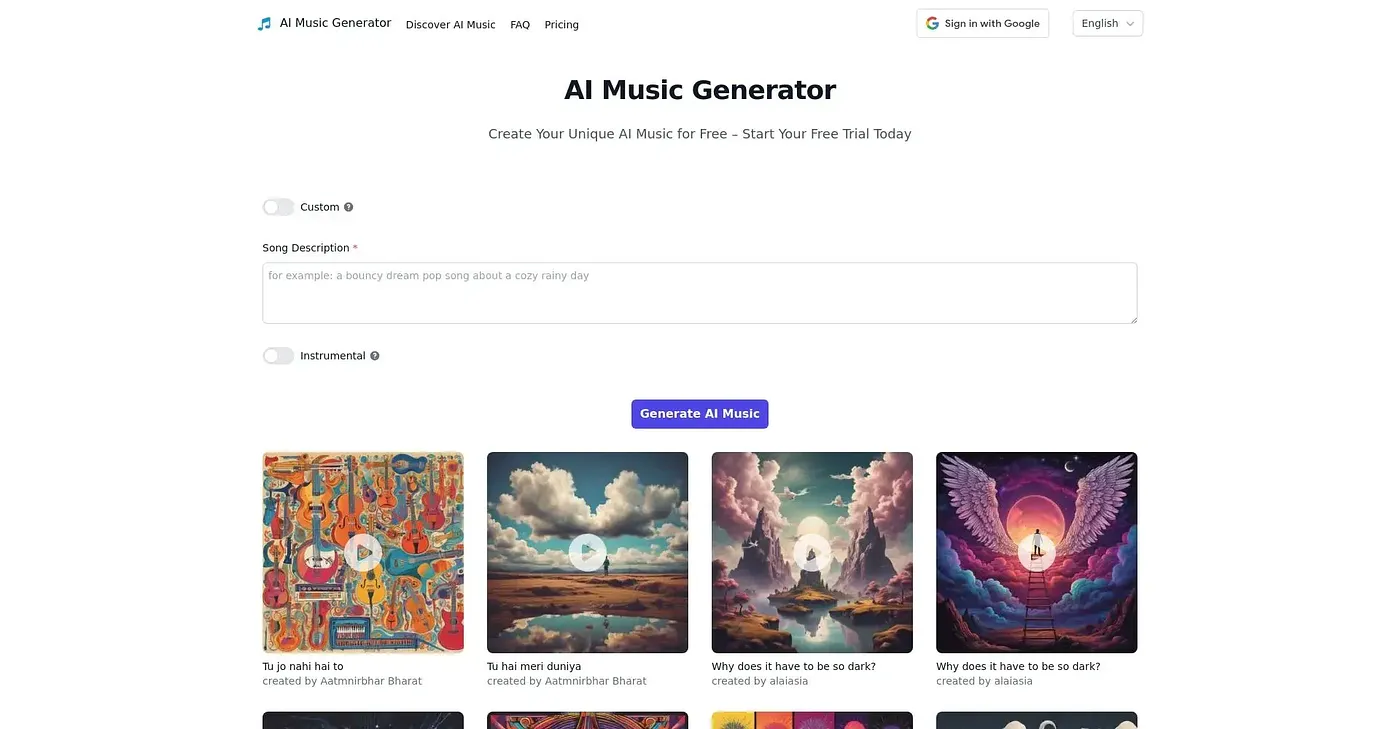 Screenshot of Xaai Music