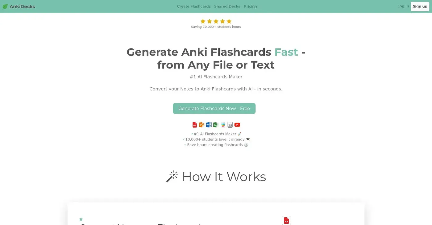 Screenshot of Anki Decks