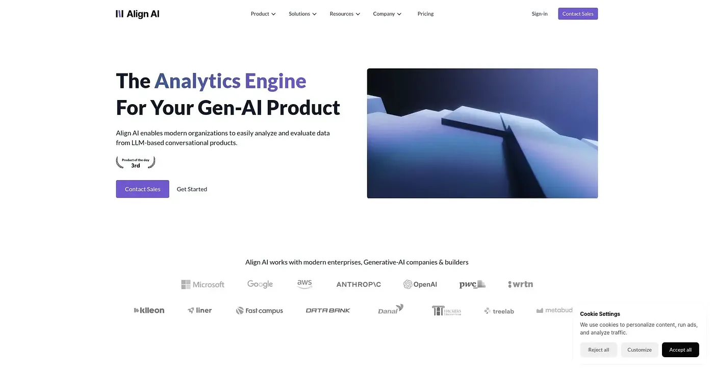 Screenshot of Align AI