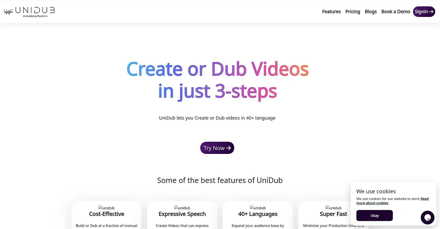 Screenshot of Unidub