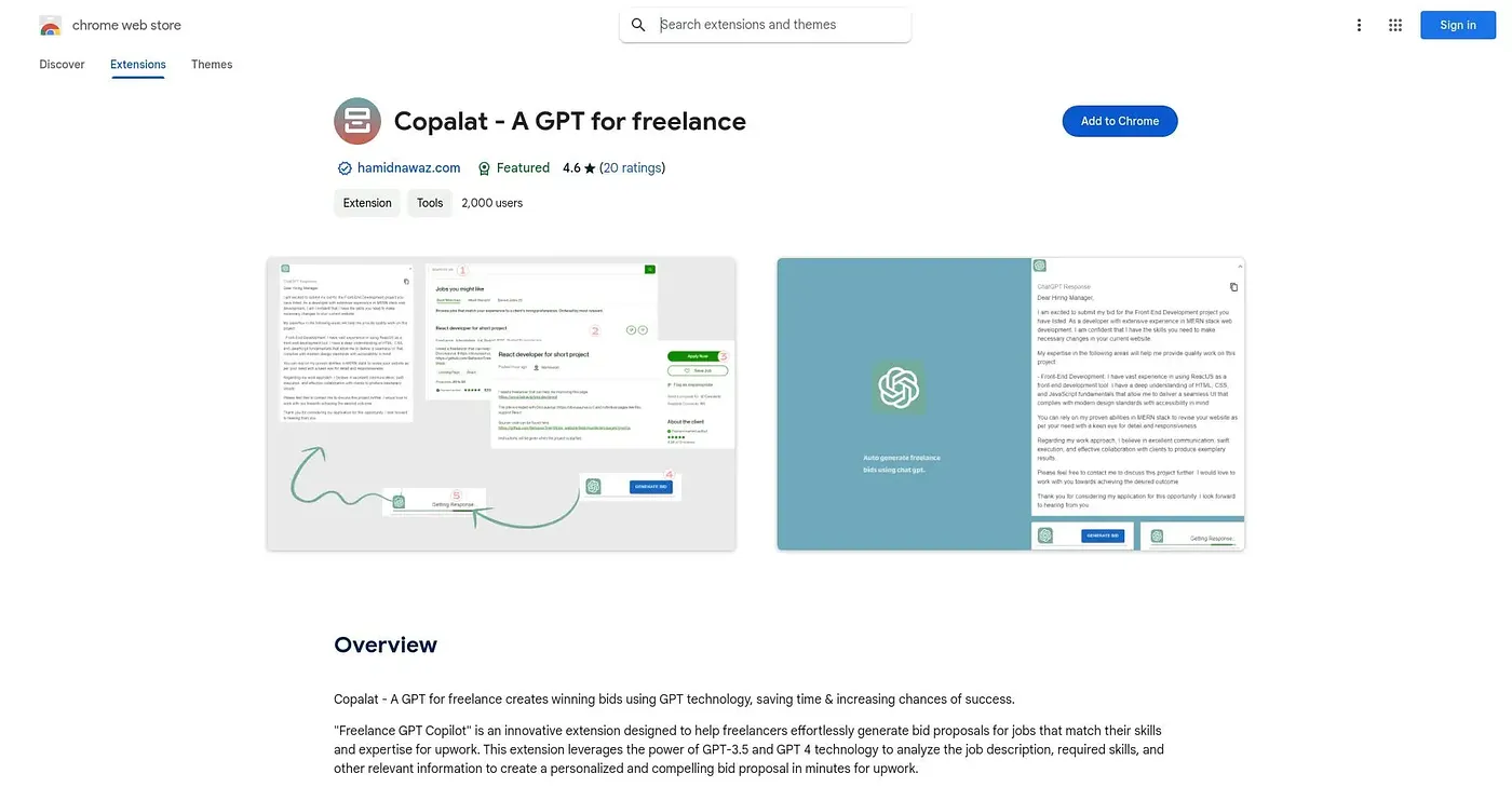 Screenshot of Upwork GPT