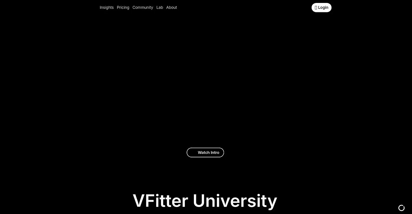 Screenshot of V Fitter