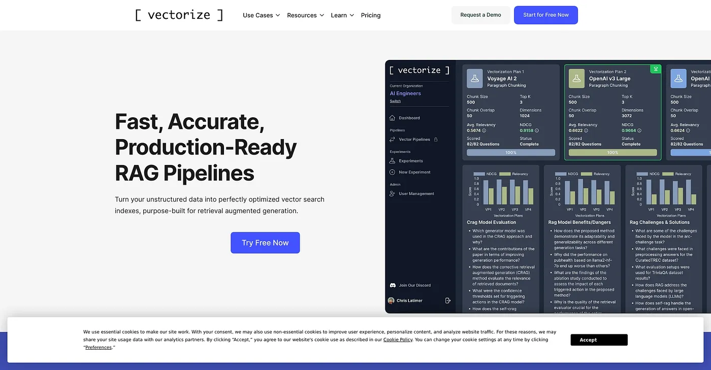 Screenshot of Vectorize