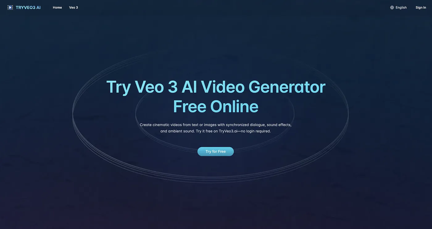 Screenshot of Veo 3 AI
