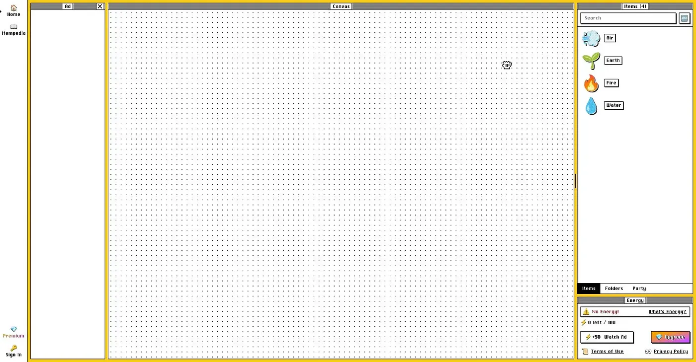 Screenshot of Allchemy