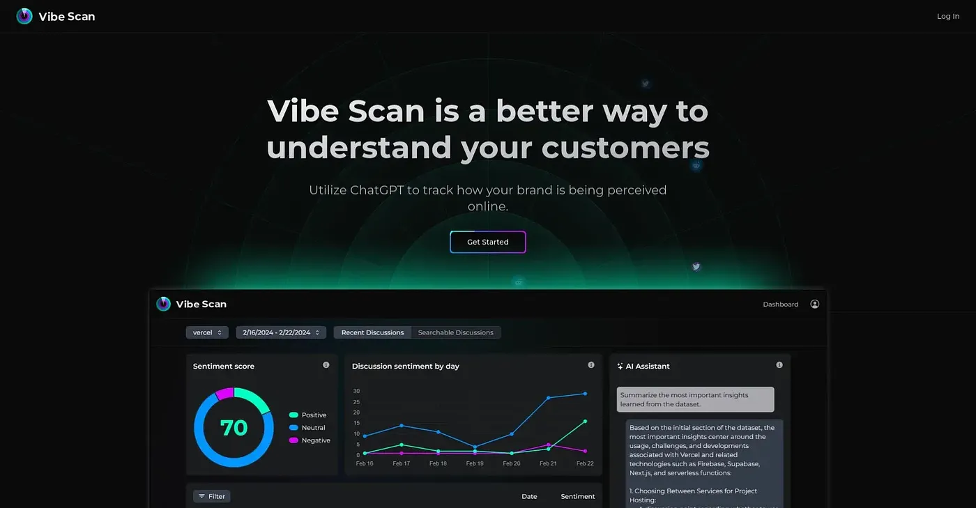 Screenshot of Vibe Scan