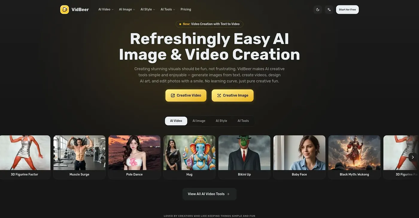 Screenshot of VidBeer