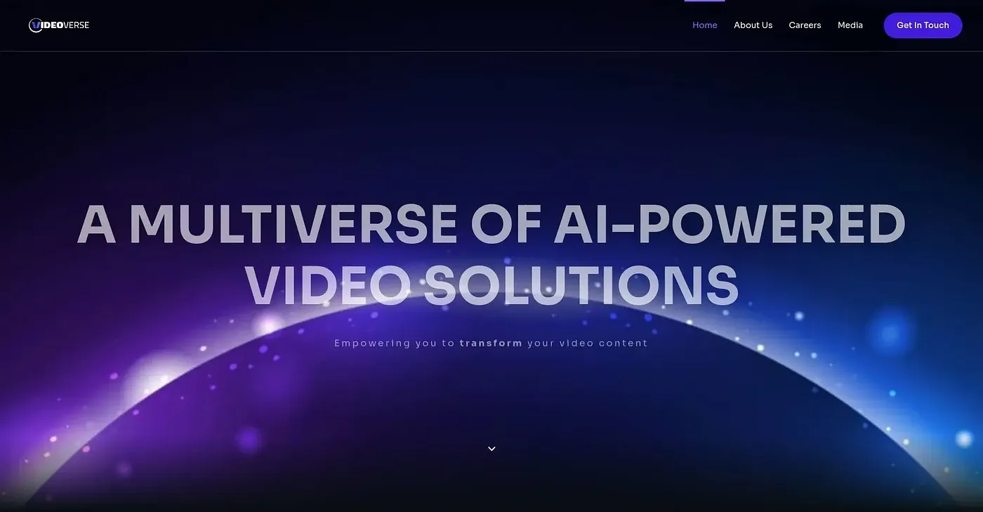 Screenshot of VideoVerse