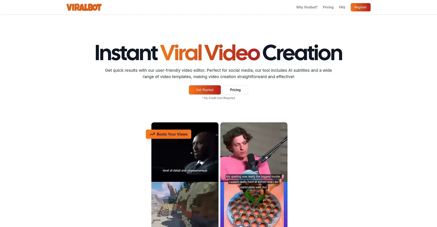 Screenshot of Viral Bot