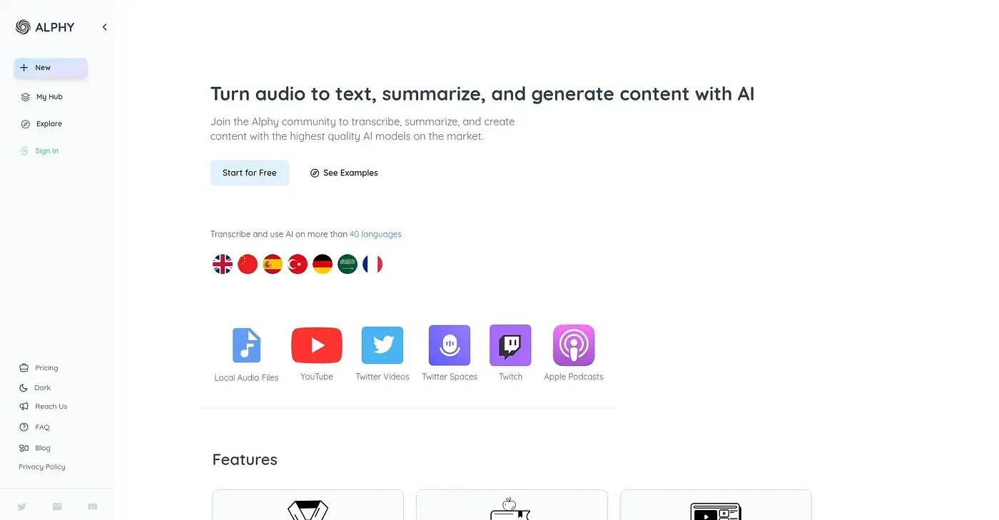 Screenshot of Alphy