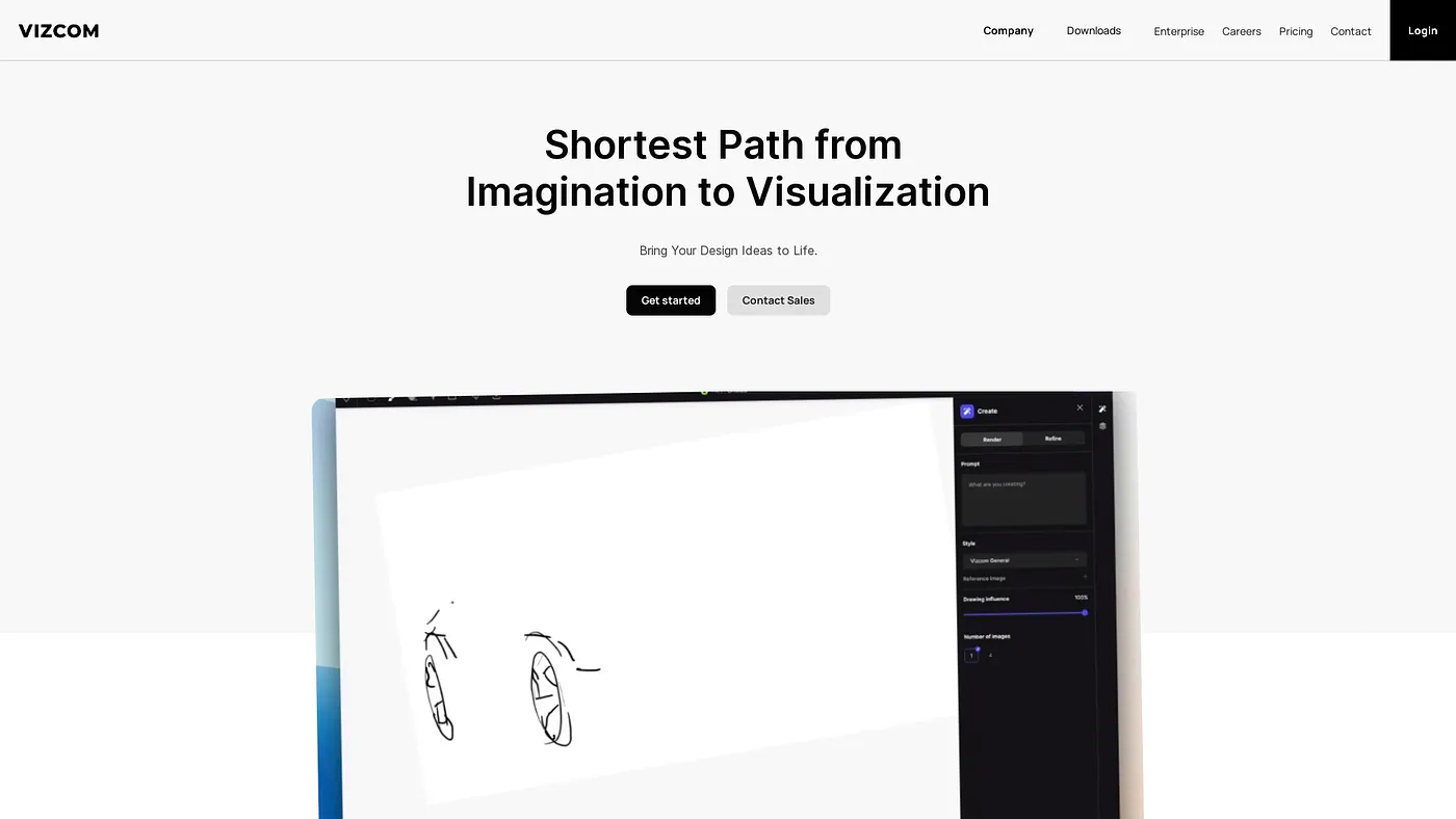 Screenshot of Vizcom.ai