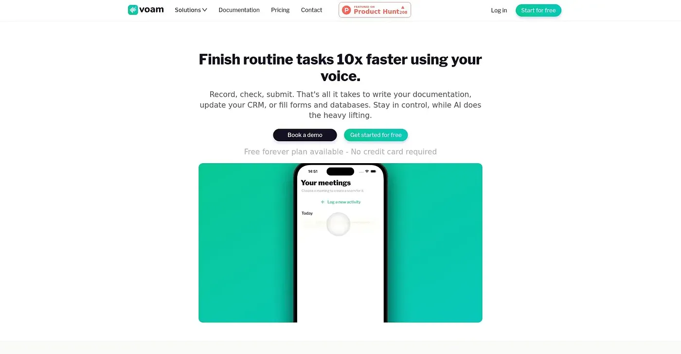 Screenshot of Voam