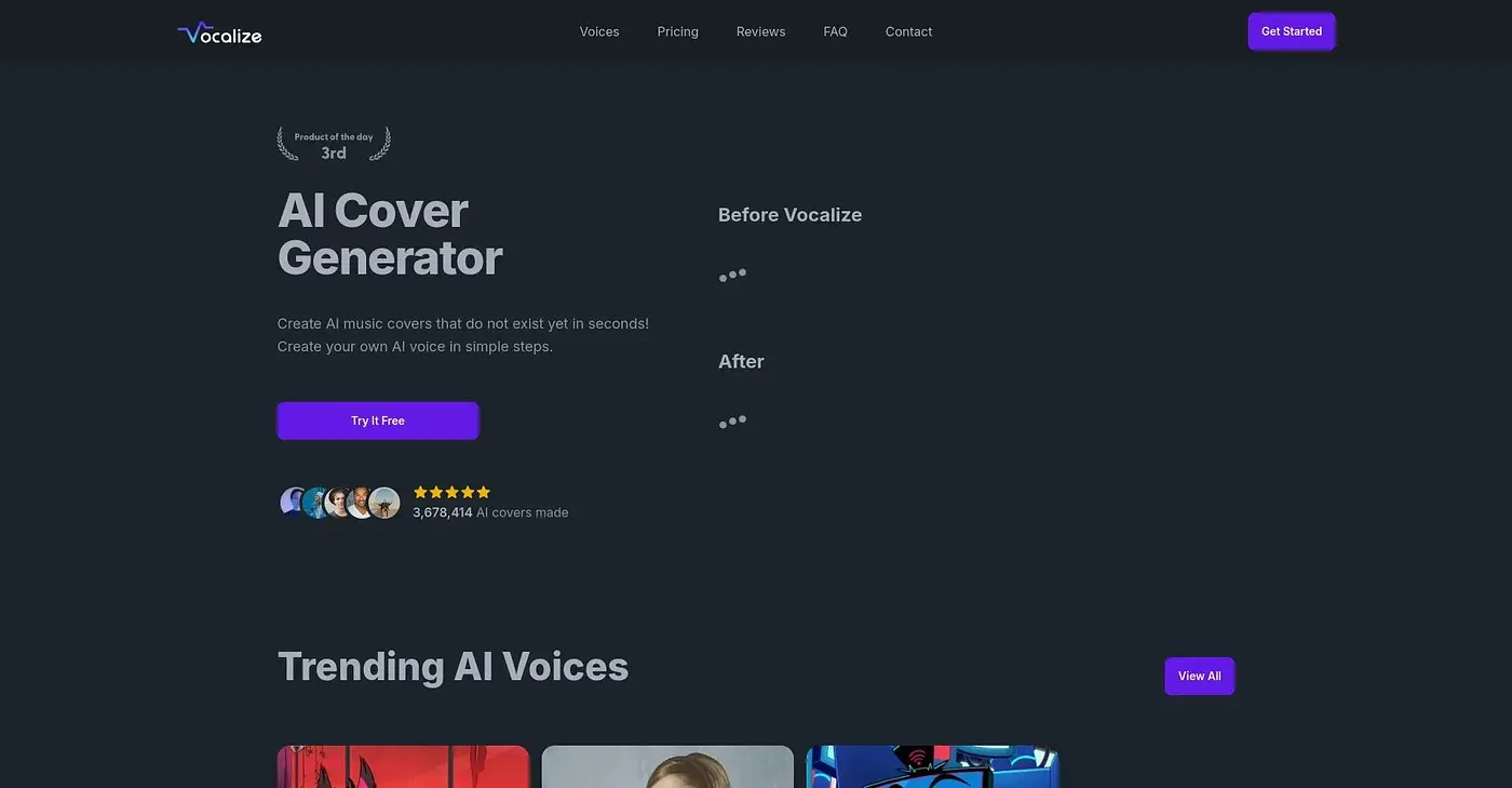 Screenshot of Vocalize