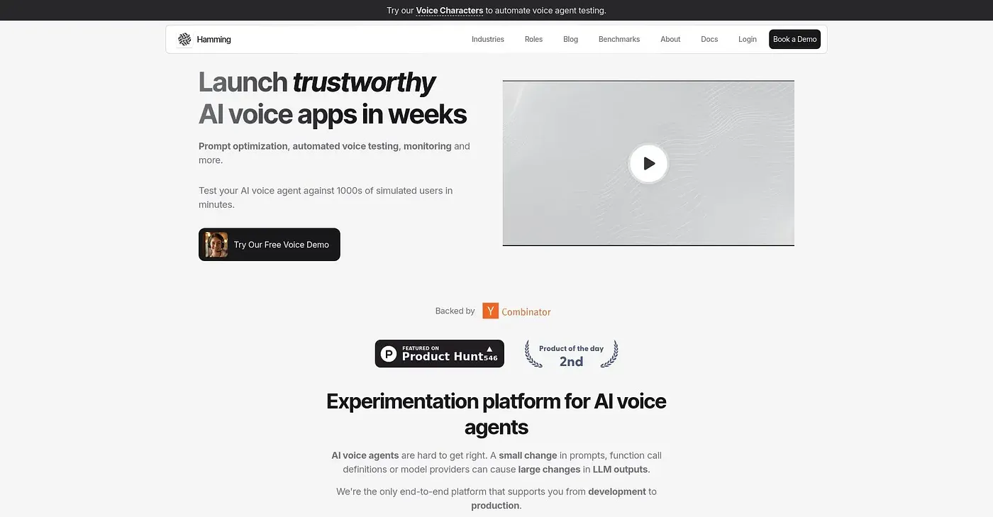 Screenshot of Voice Characters